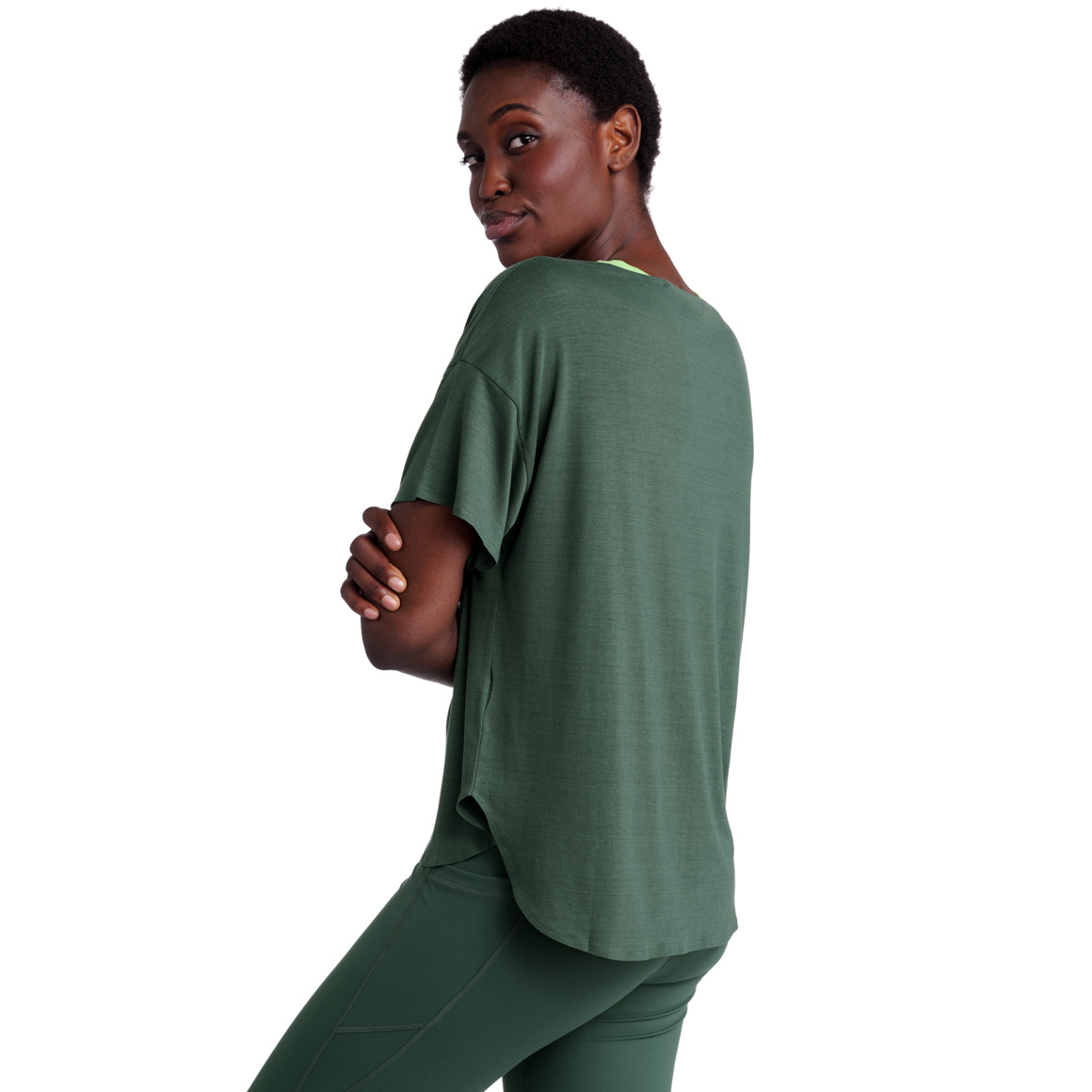 Damen Sport-T-Shirt unifarben