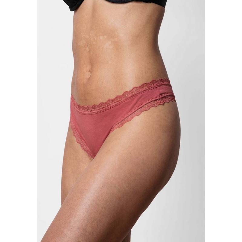 Snocks Tangas mit Spitze aus Bio-Baumwolle Unterhose Damen