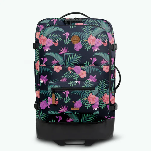 Valladolid medium 2-wheel soft suitcase, black
