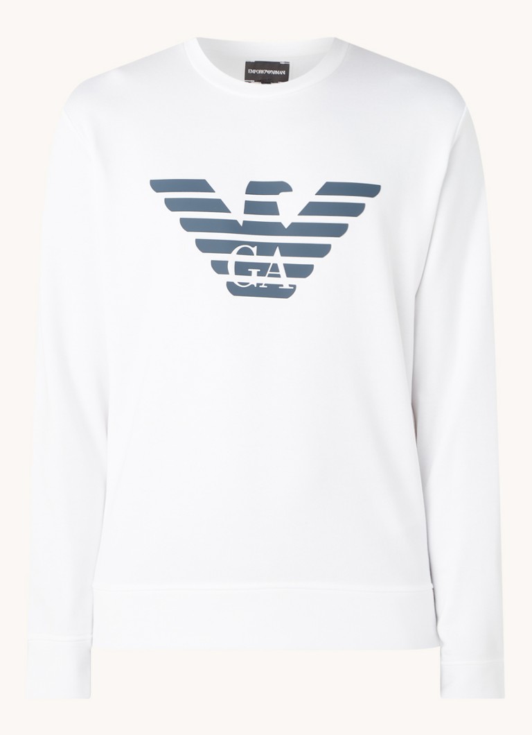 Pulover cu logo-ul Emporio Armani imprimat