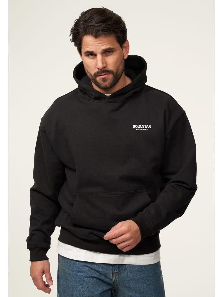 SOULSTAR Kapuzenpullover - S2TSU Heavy Oversize Blank Hoodie in Black Washed günstig kaufen