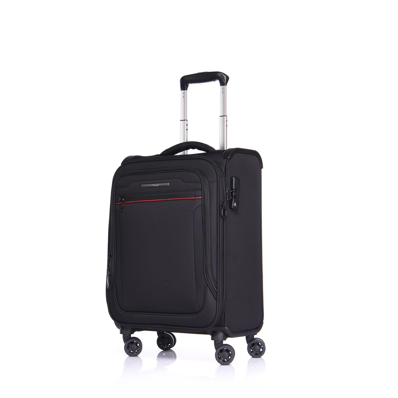 Verage Weichgepäck-Trolley Toledo Reisekoffer, 4 Rollen, Weichschale, erweiterbar, TSA-Schloss, Handgepäck-Koffer
