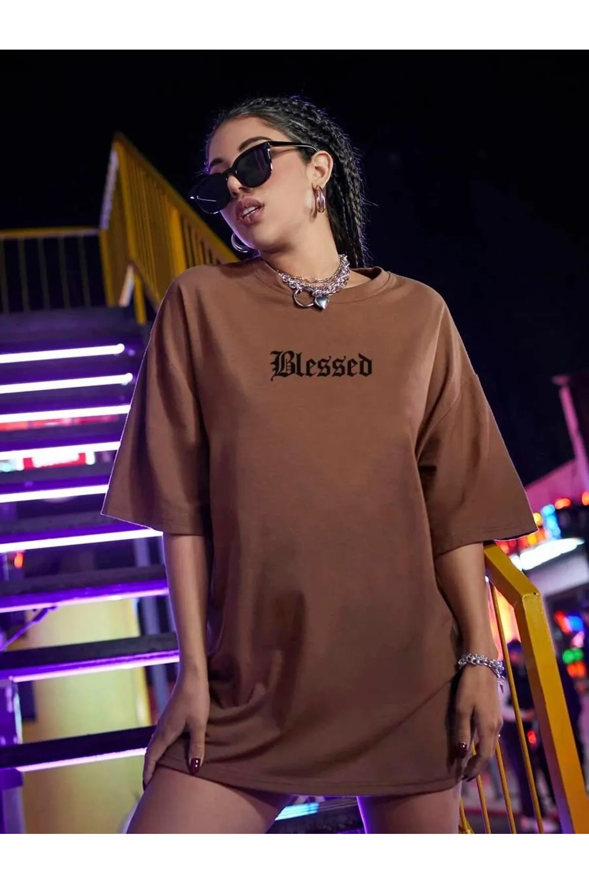 MOONBULL  T-Shirt - Braun - Regular Fit