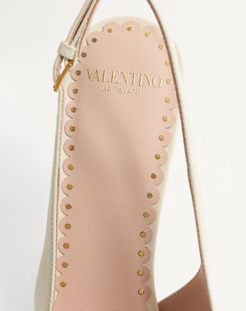 Bepointy 80mm slingback-pumps i laklæder og børnestil