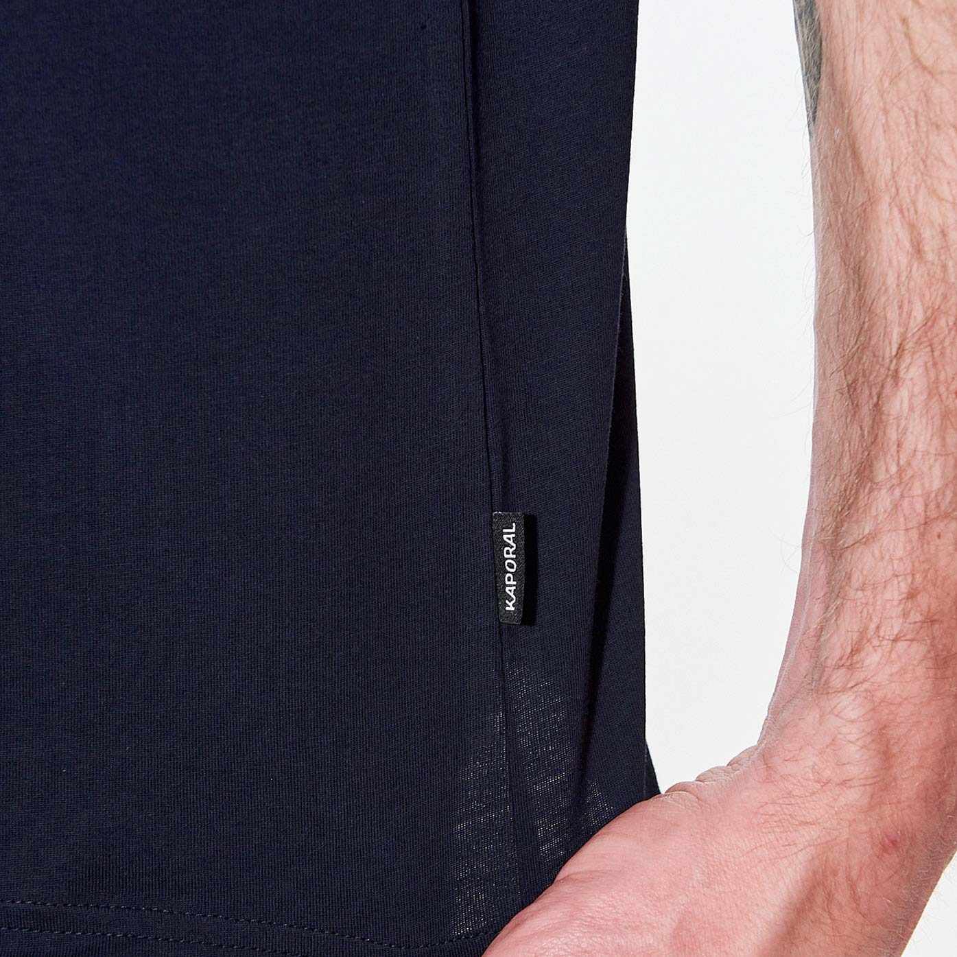 LERES  T-shirt bleu Homme en 100% coton bio