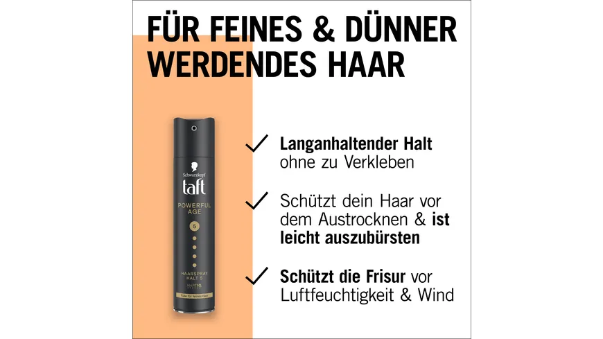 TAFT Haarspray Powerful Age 250 ml Haltegrad 5 - sehr starker Halt 250 ml