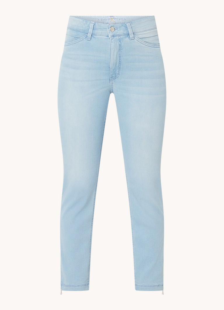 Blugi MAC Jeans Dream Chic cu talie înaltă, skinny, cu decolorare