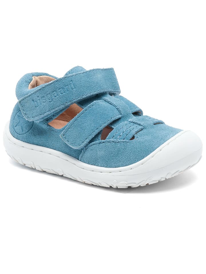 bisgaard Leder-Lauflernschuhe in Hellblau günstig kaufen