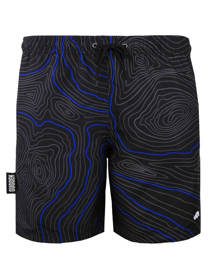 GUGGEN MOUNTAIN Badehose Linien in Blau günstig kaufen
