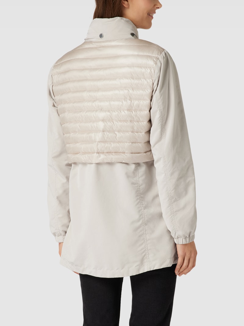 Jacke mit Stepp-Besatz in sand