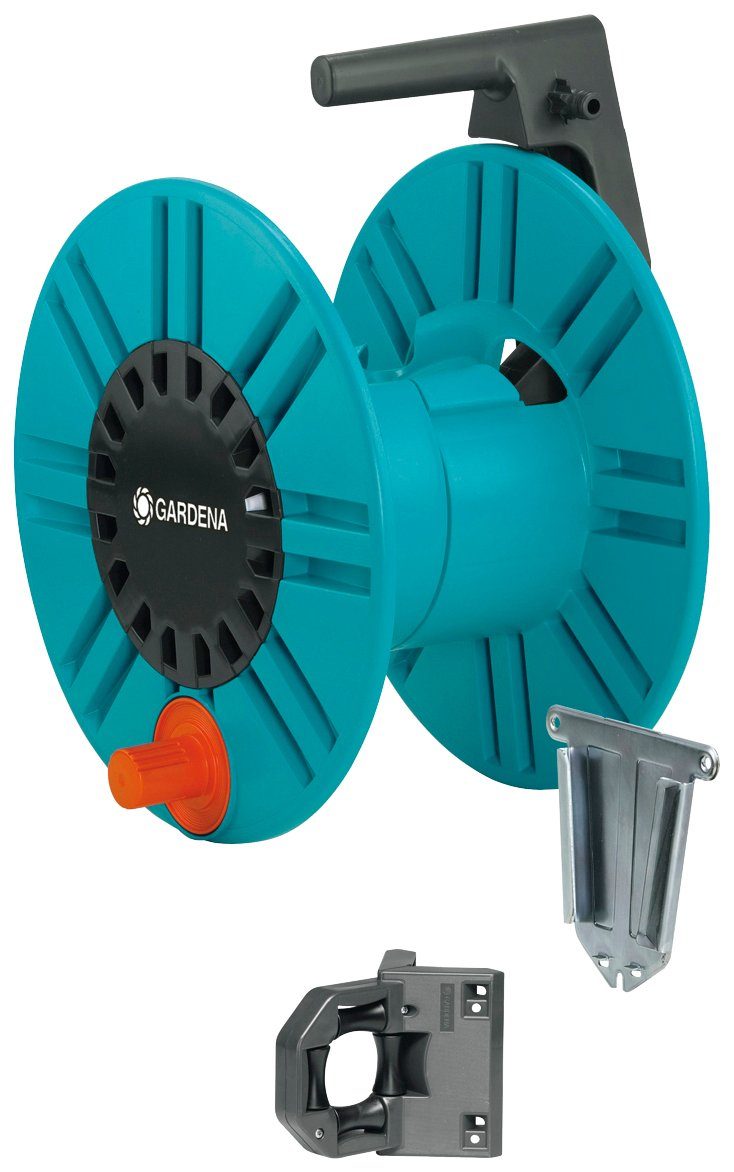 GARDENA Wandschlauchbox 02650-20, mit Schlauchführungsrolle Classic