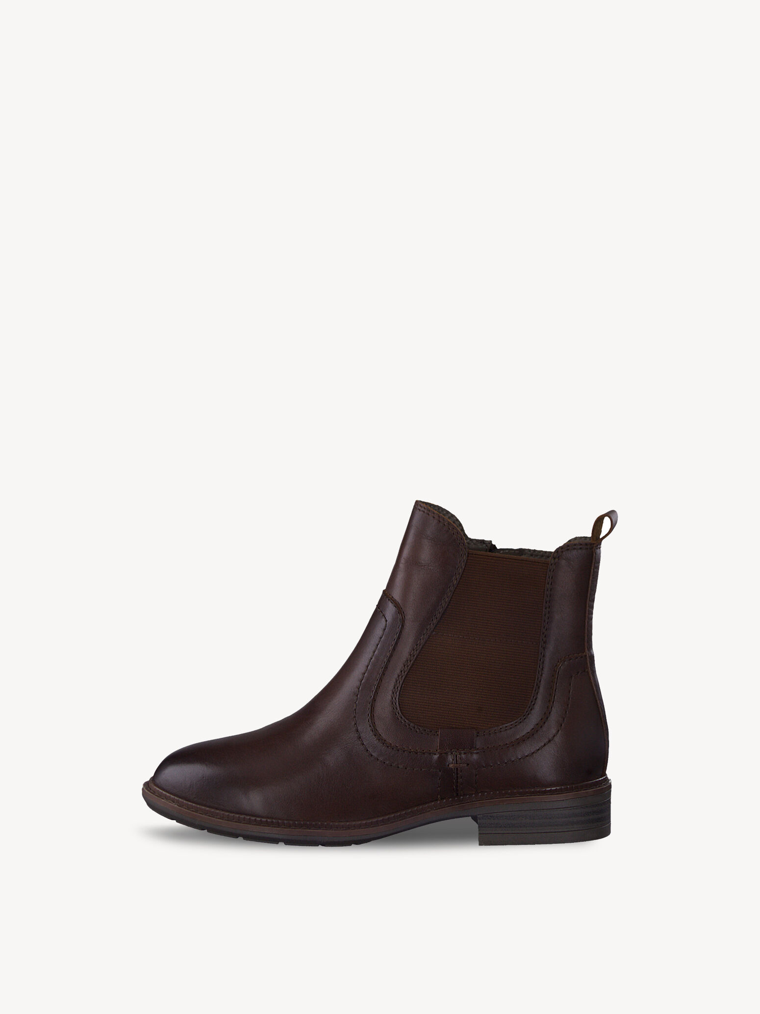 Bottine Chelsea en cuir - marron