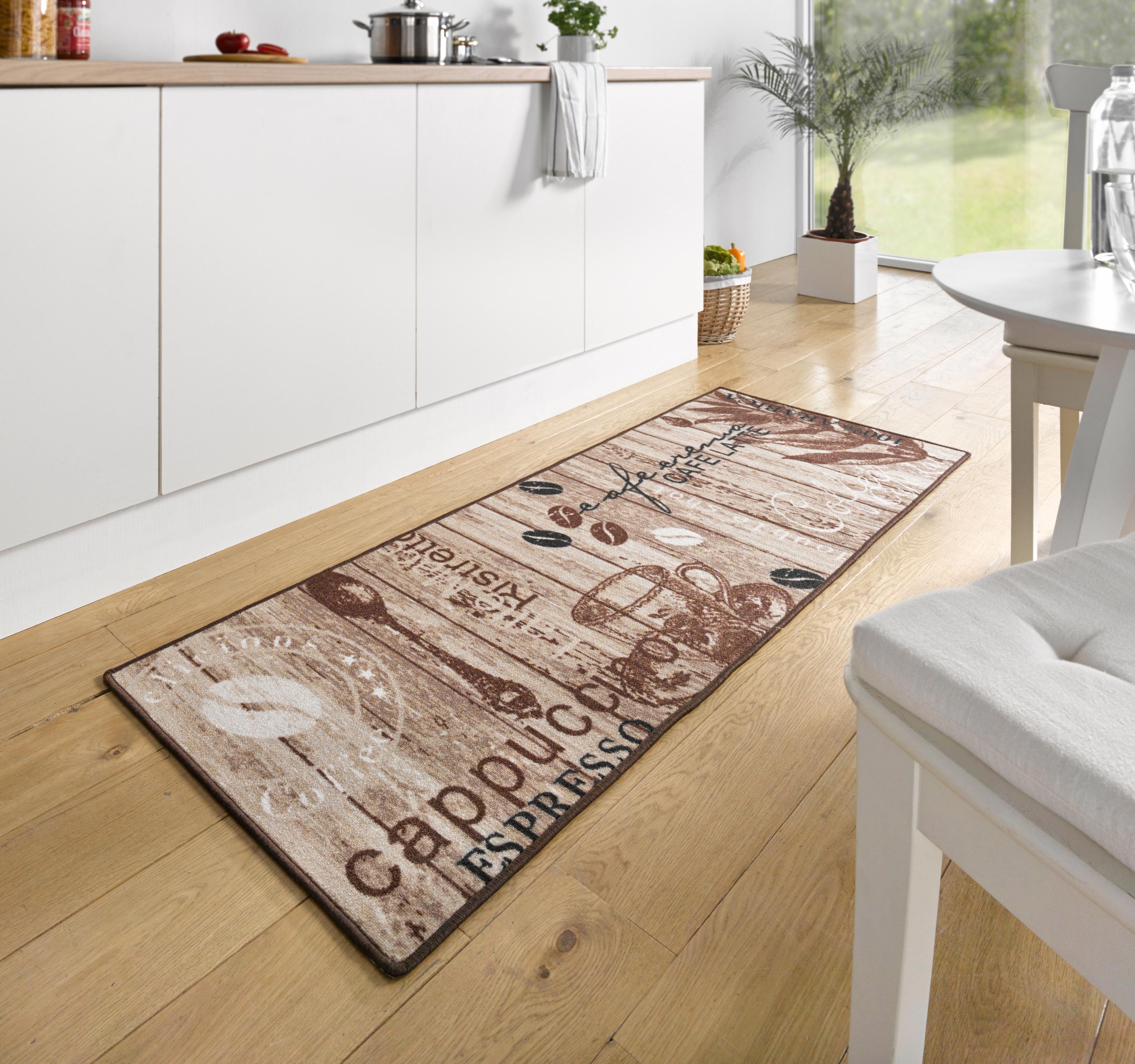 Küchenläufer Delicious Coffee, HANSE Home, rechteckig, Höhe: 8 mm, Läufer, Rutschfest, Küchenteppich, Küche, Teppich, Pflegeleicht