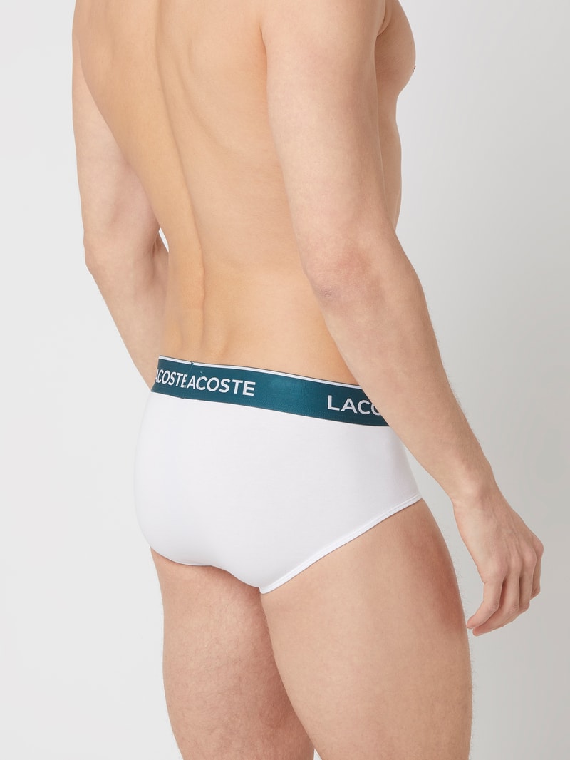 Slip mit Stretch-Anteil im 3er-Pack in weiß