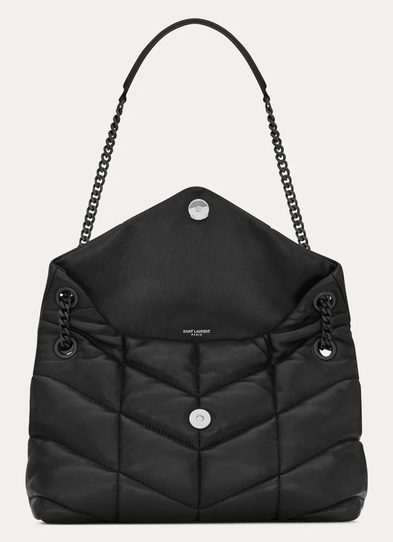 Saint Laurent Puffer Small shoulder bag made of quilted lambskin