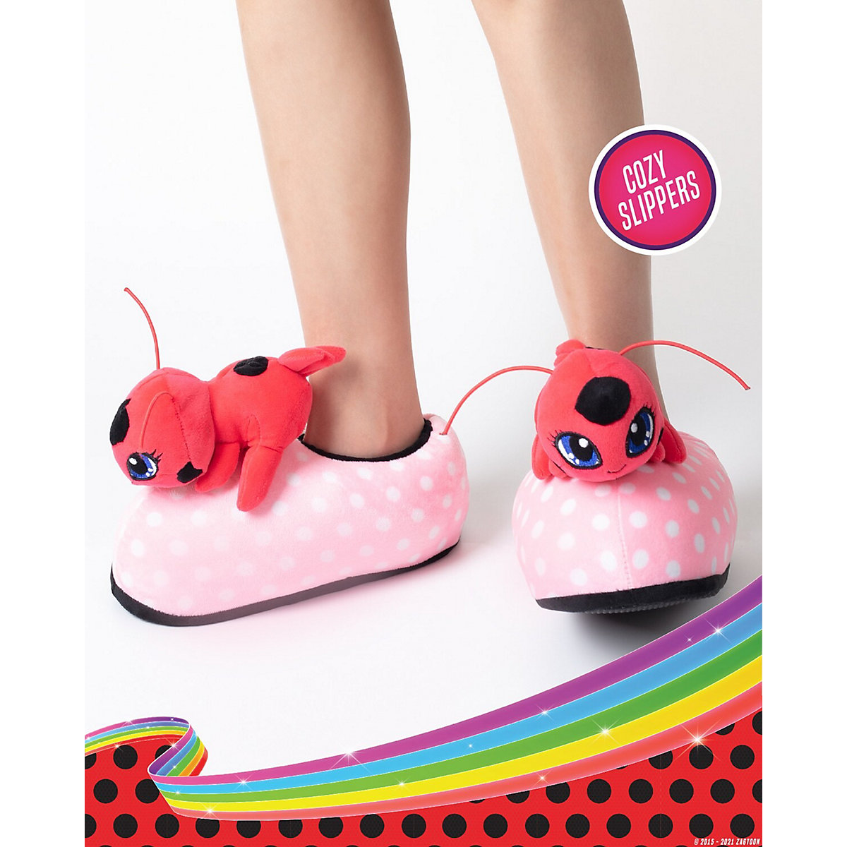 Miraculous Ladybug Kinder Hausschuhe Plagg, Tikki