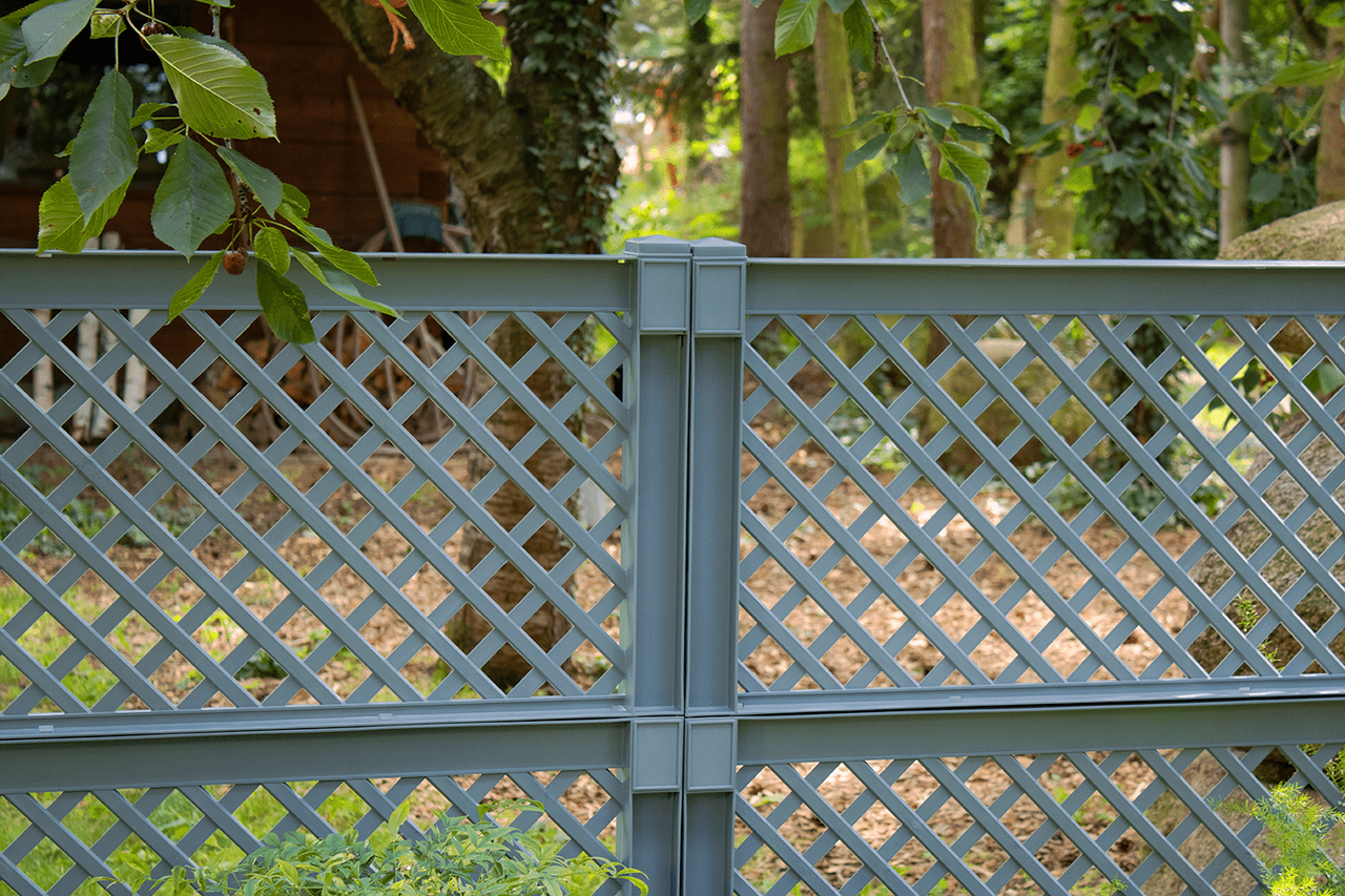 KHW KHW Pflanzkasten groß mit Spalier (2-tlg.) 100 cm grau - 2er Set