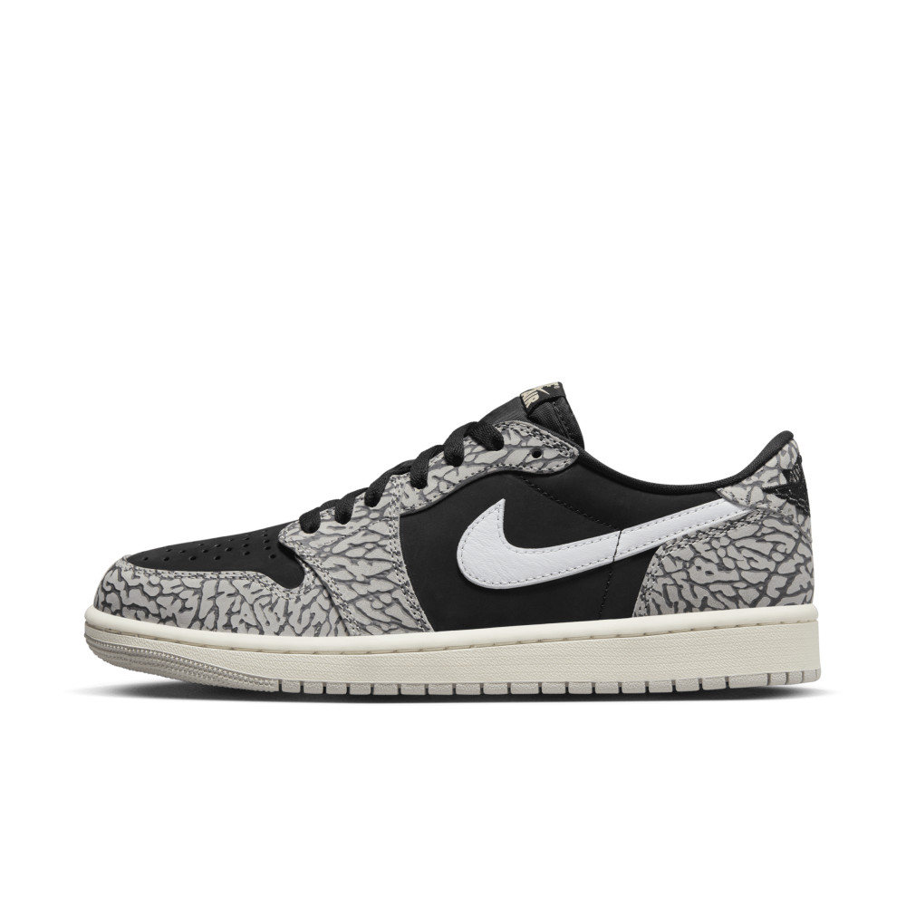NIKE JORDAN 1 Low Retro OG Cement CZ0790-001 / schwarz