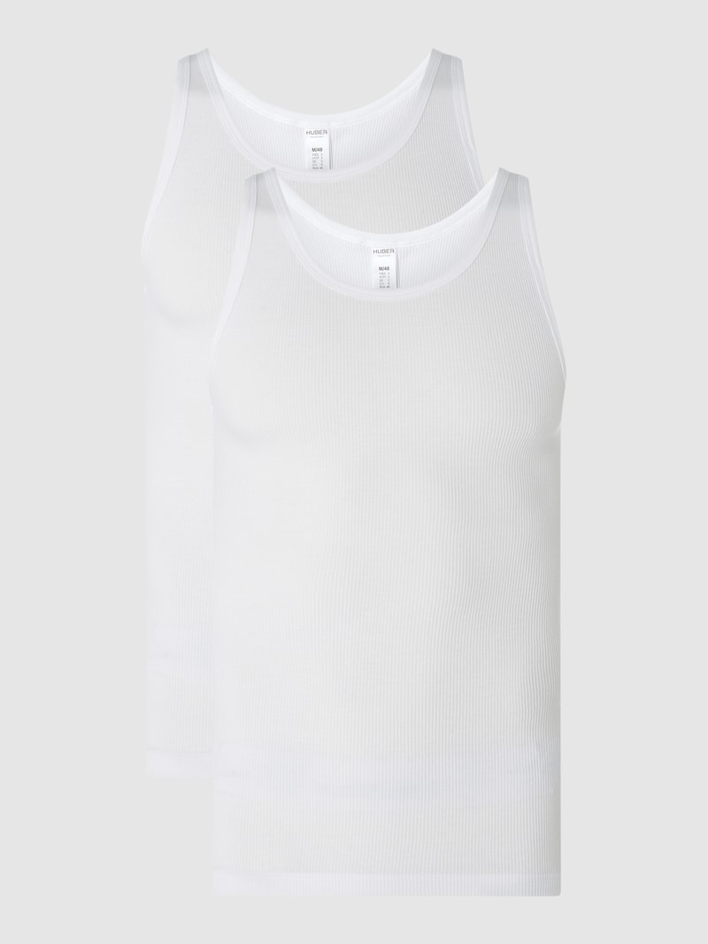 Tanktop aus Baumwolle im 2er-Pack in weiß