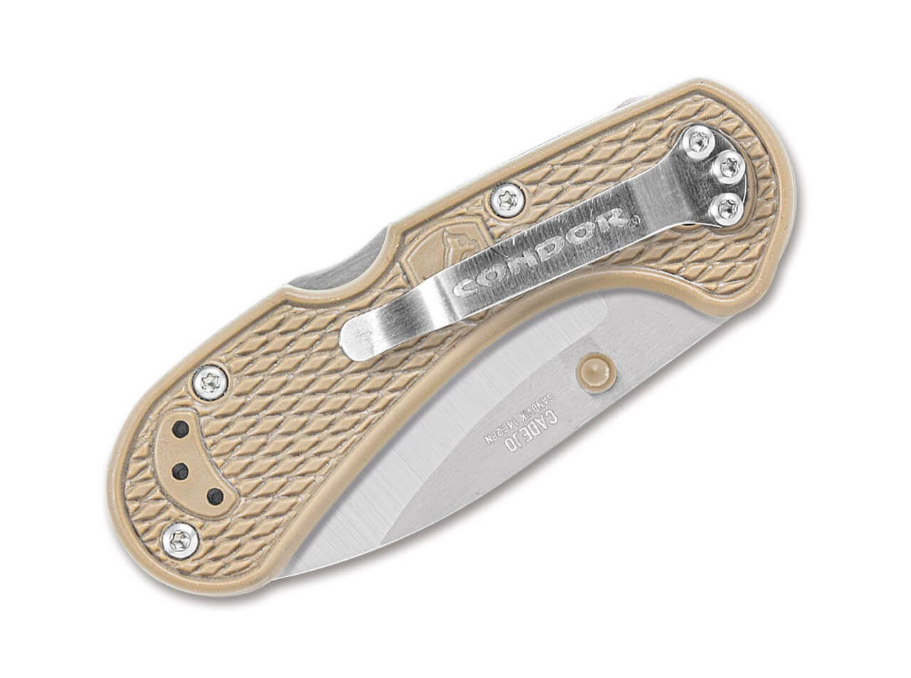 Cadejo Drop Point Folder Desert