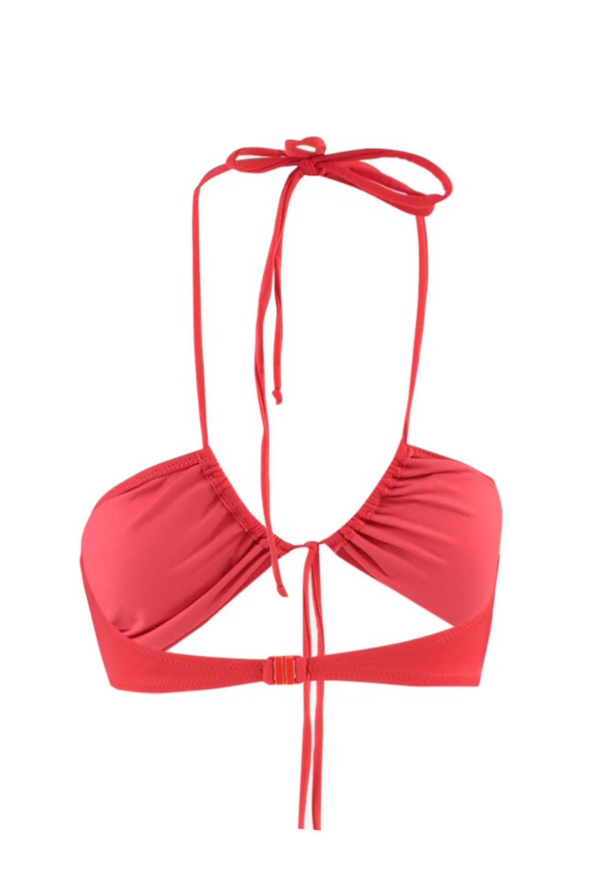 Trendyol Collection  Rotes Bikinioberteil mit Bindedetail TBESS21BU0411