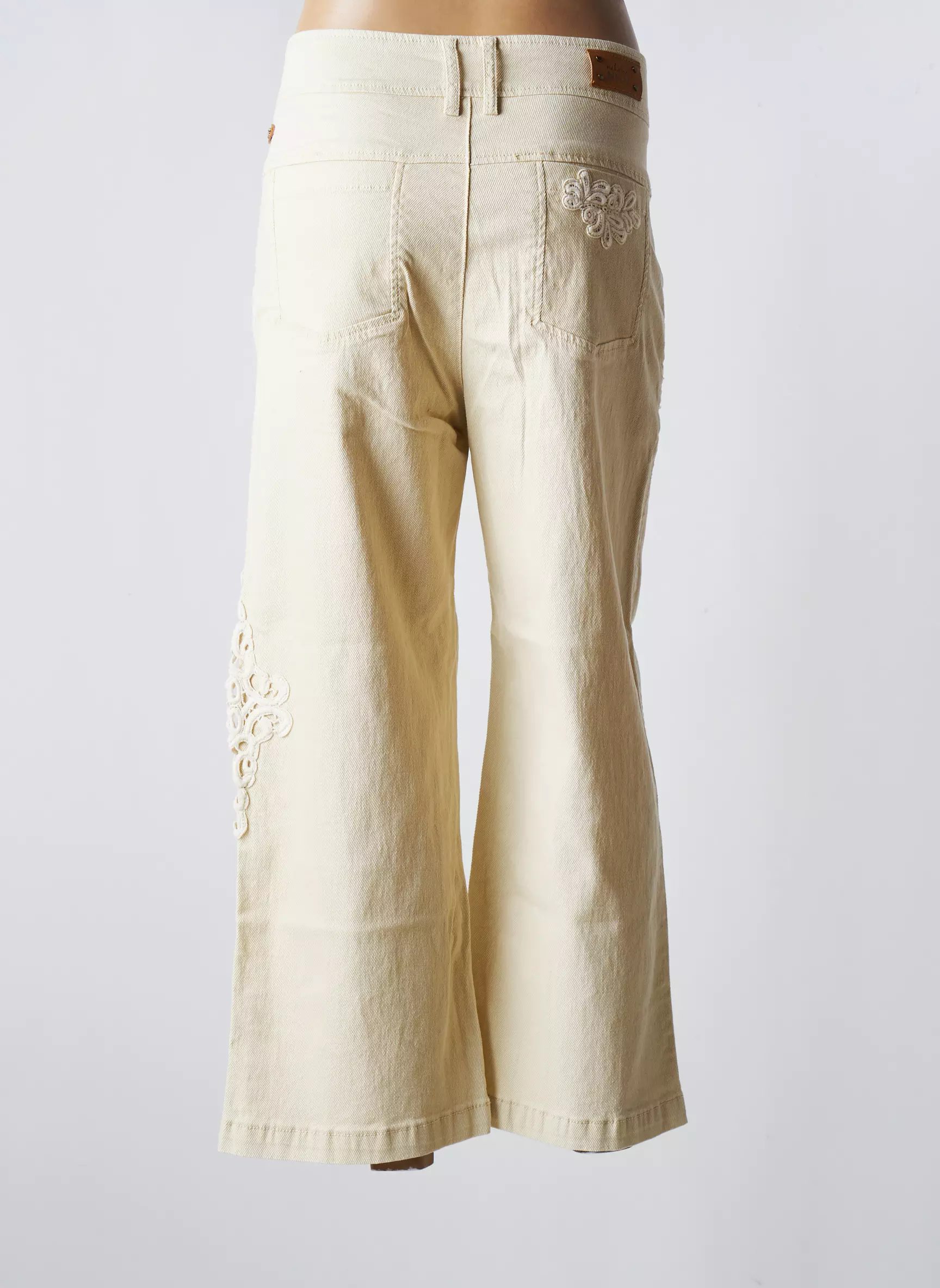 Nekane Pantalon7 8 Femme couleur beige