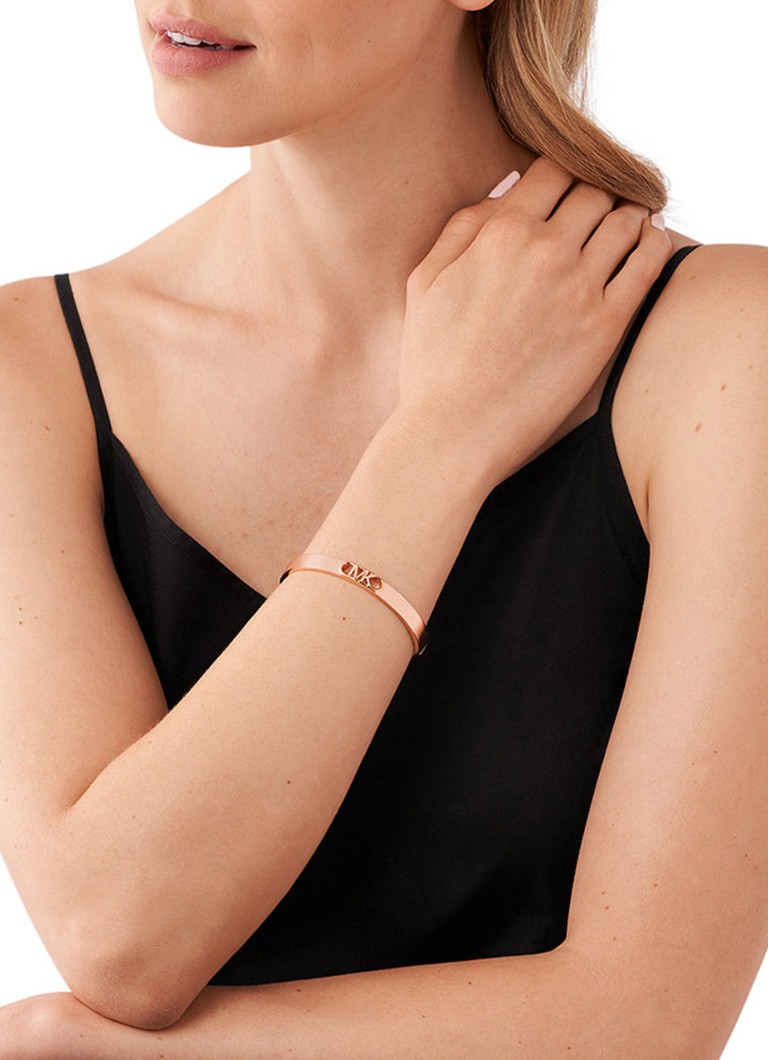 Bracciale rigido Michael Kors Premium placcato oro MKJ828700791