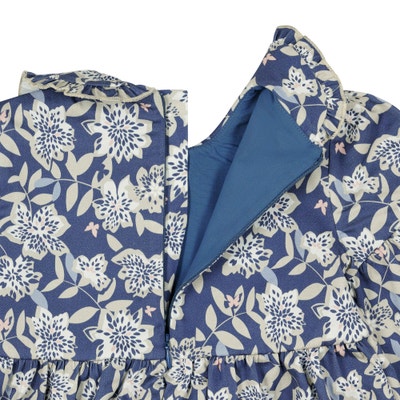 Tunika langarm, mittelblau für Mädchen