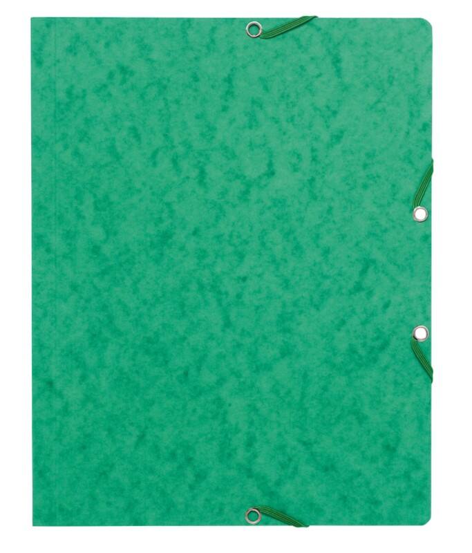 Exacompta Eckspannmappe 55463E Grün Karton 50 Stück