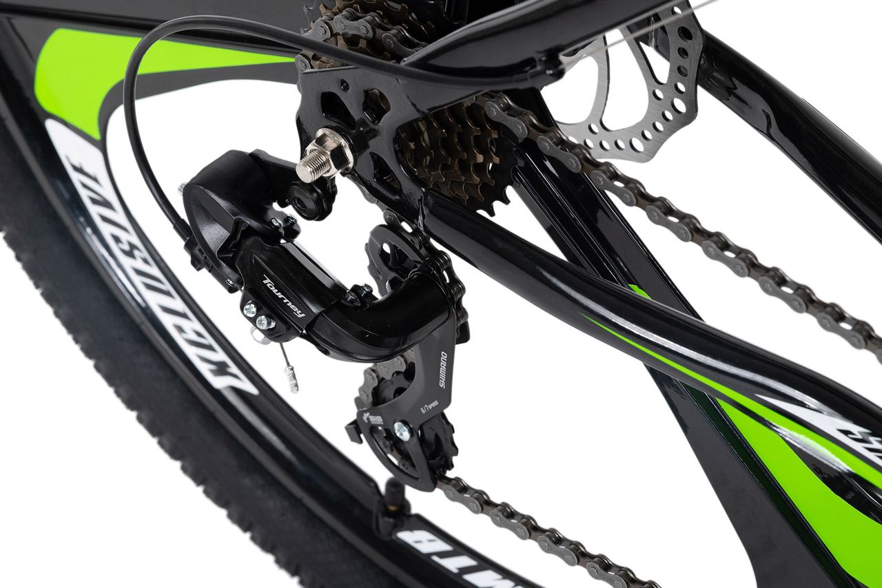 KS Cycling Mountainbike Hardtail 26'' Sharp Schwarz-Grün RH 51 cm