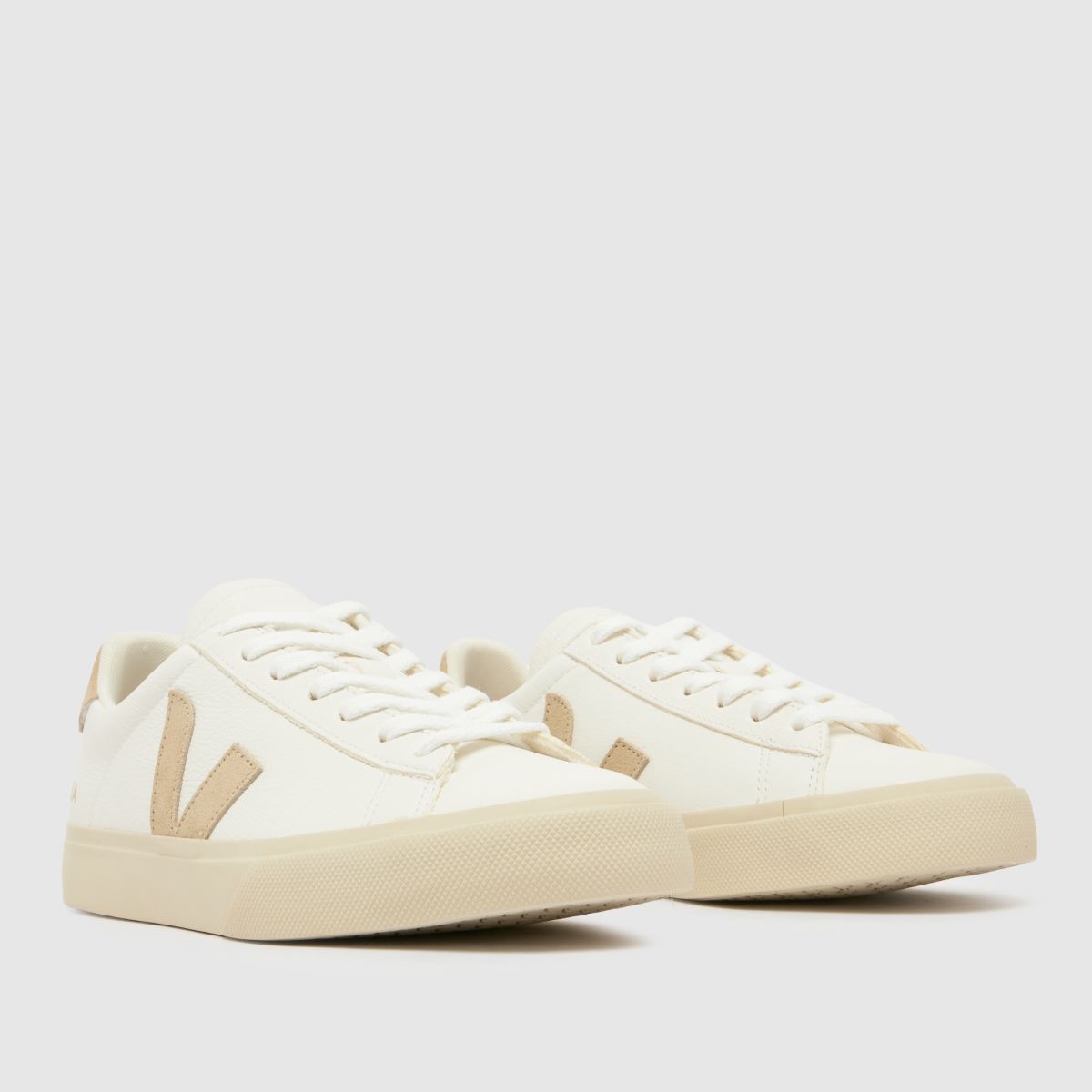 VEJA campo sneakers i vitt & beige