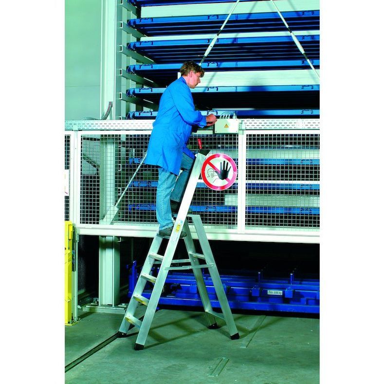 Σκάλα προσγείωσης Zarges 40337 Seventec S 7 σκαλοπατιών συμπεριλαμβανομένης πλατφόρμας