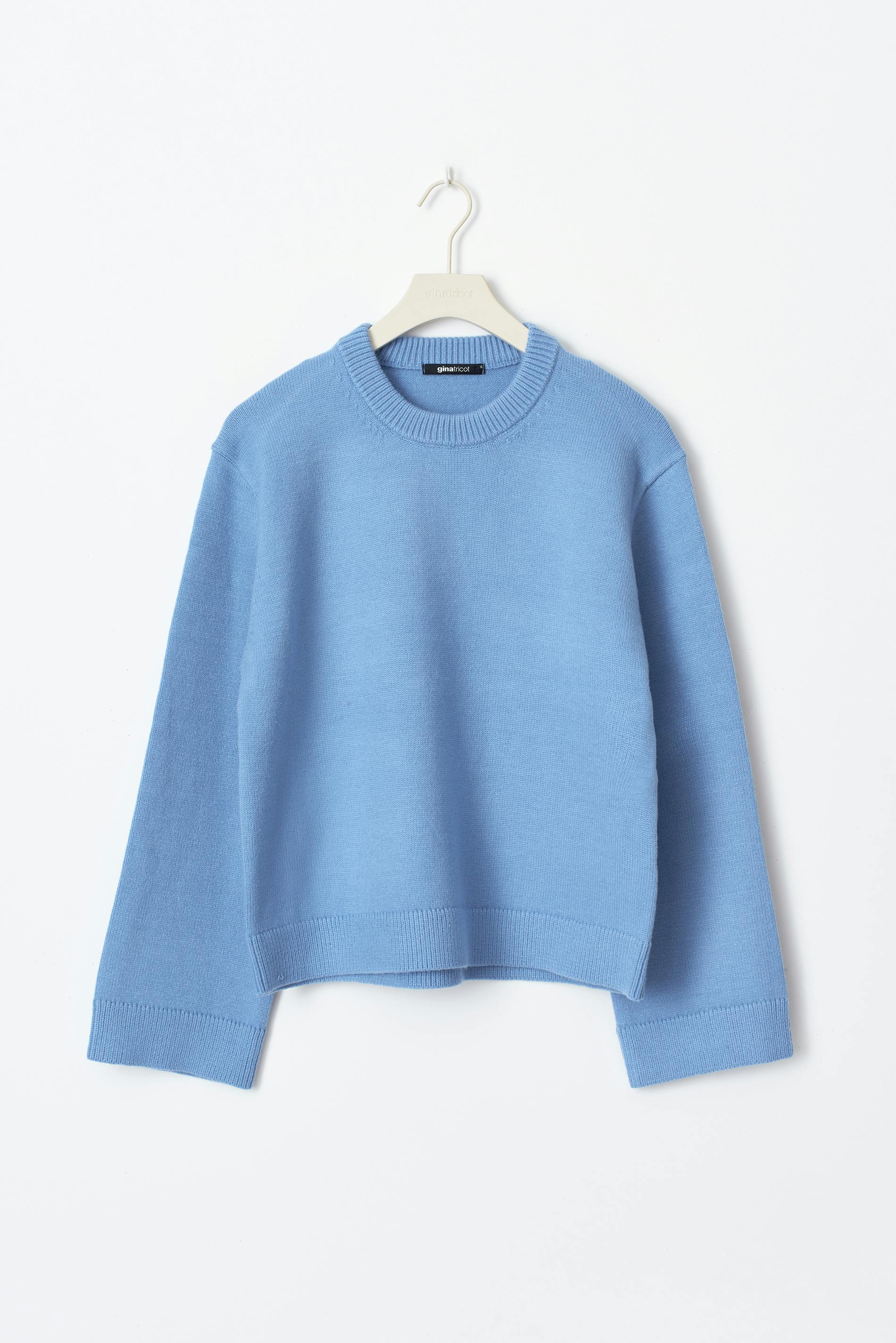 Knitted crew neck sweater