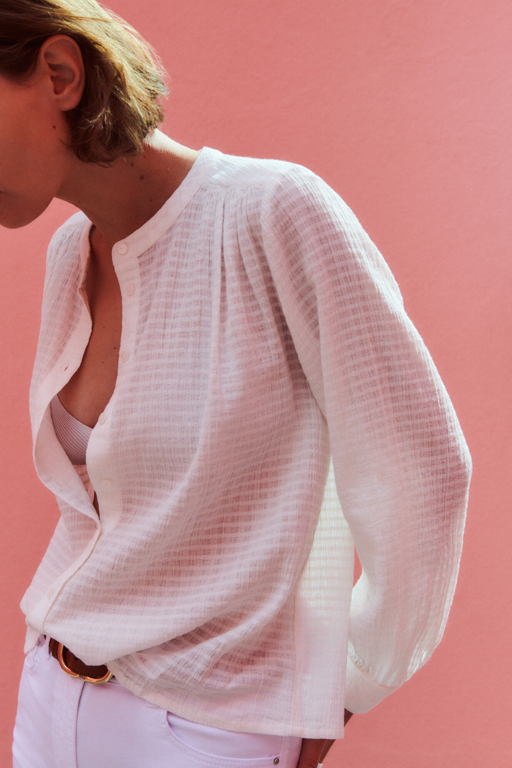 Chemise calissa ivoire femme