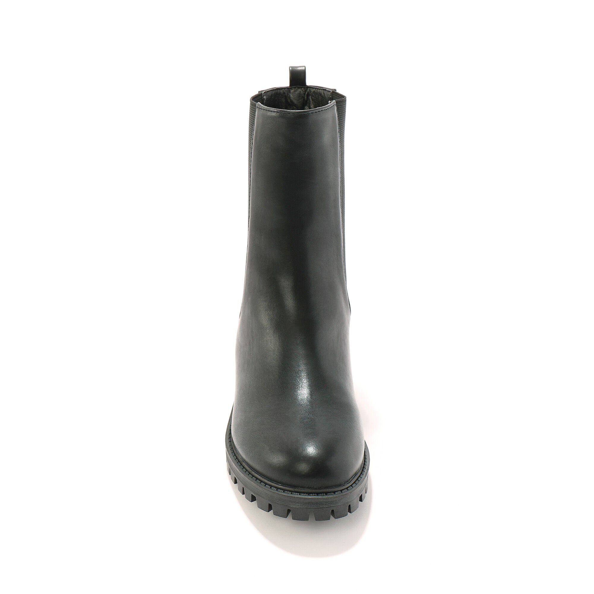 Boots montantes élastiquées à large semelle crantée