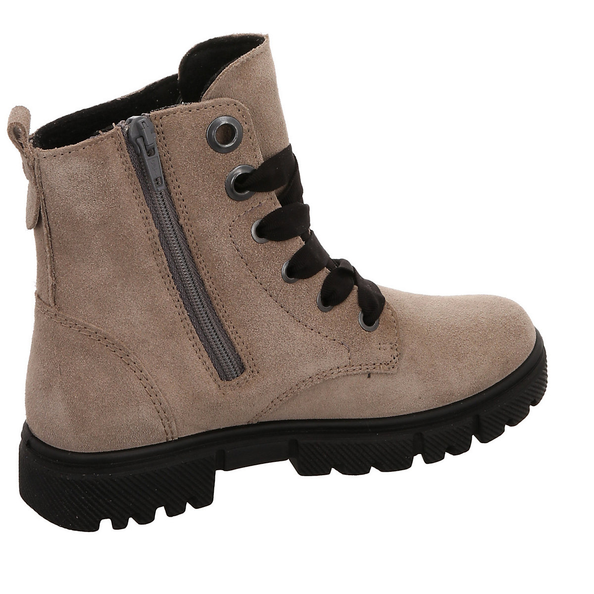 Mädchen Stiefel Schuhe Suri Schnürboots Kinderschuhe Veloursleder uni Halbschuhe