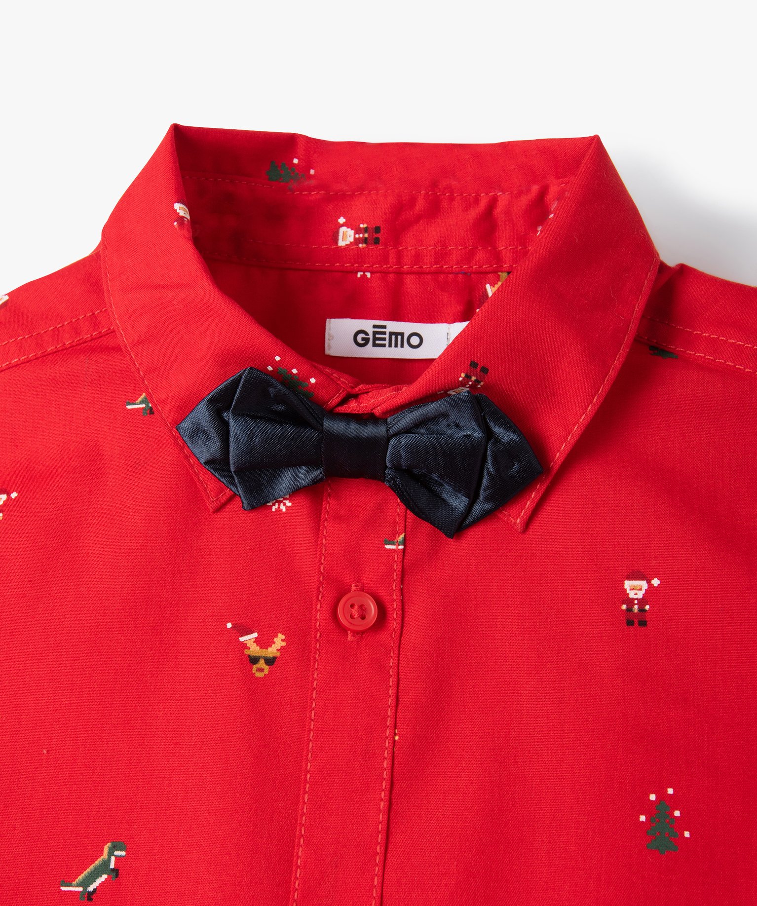 Chemise Garçon à manches longues et n?ud papillon spécia... imprime | GEMO