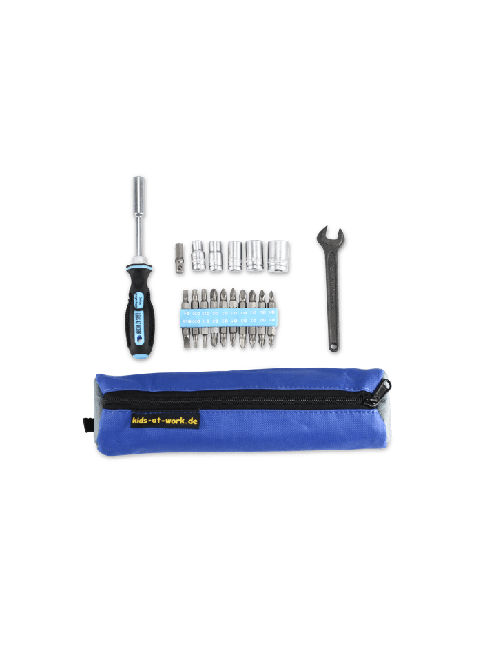 Corvus Großes Schraubenzieher Kombi Set mit Tasche in blau günstig kaufen onesize