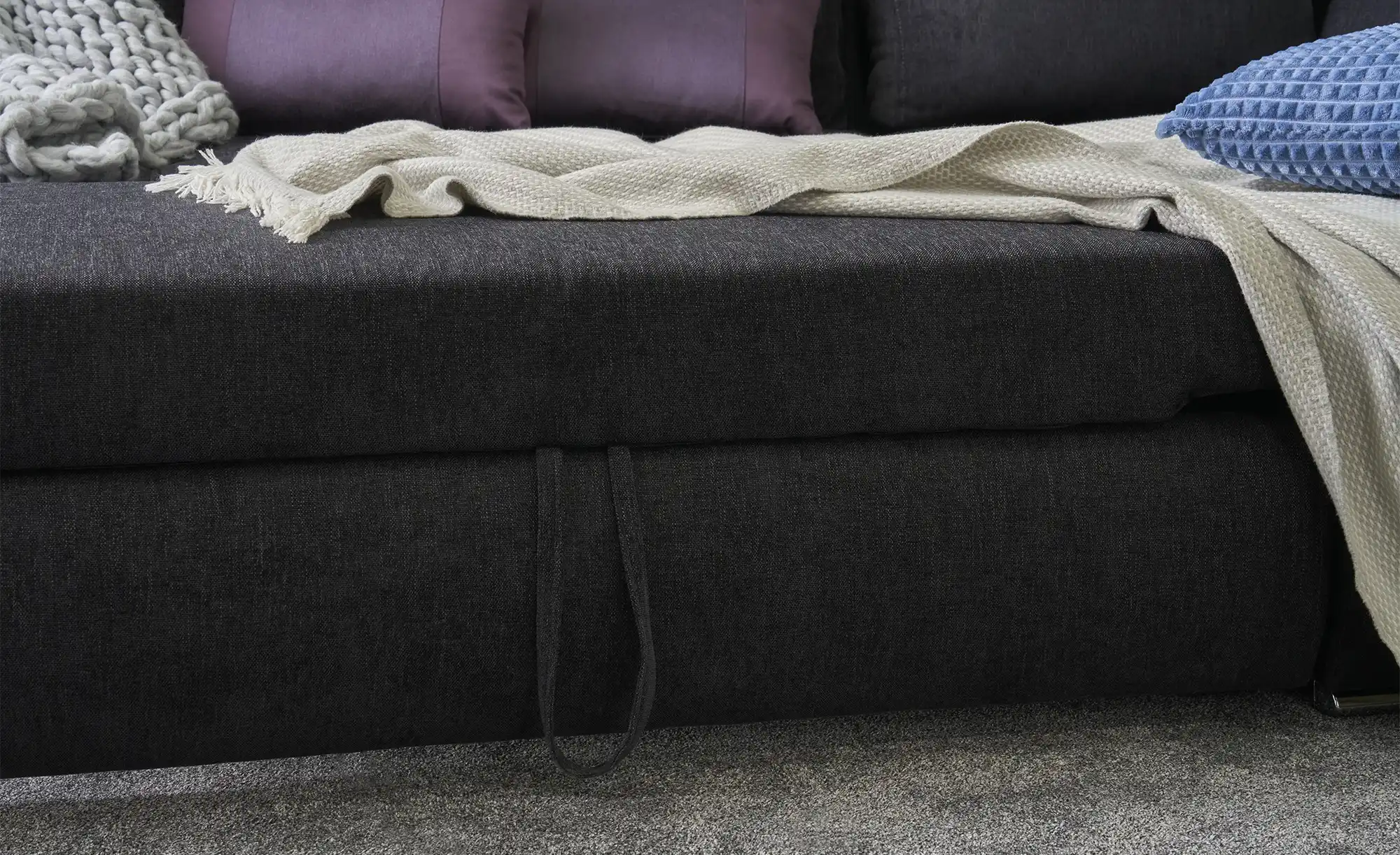 Twist Ecksofa aus Flachgewebe Sky