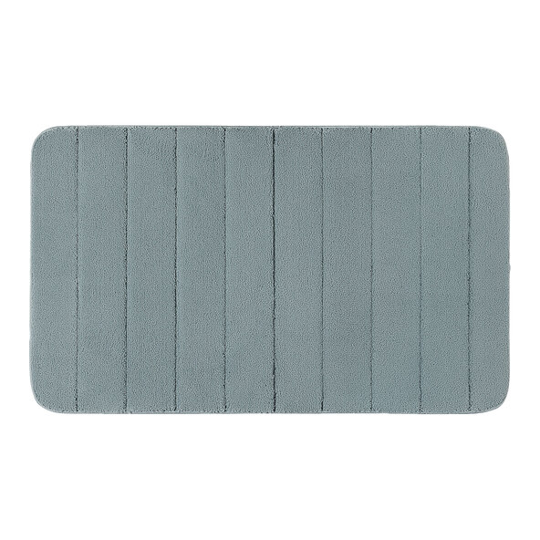 Mikrofaser Badematte, einfarbig, blau