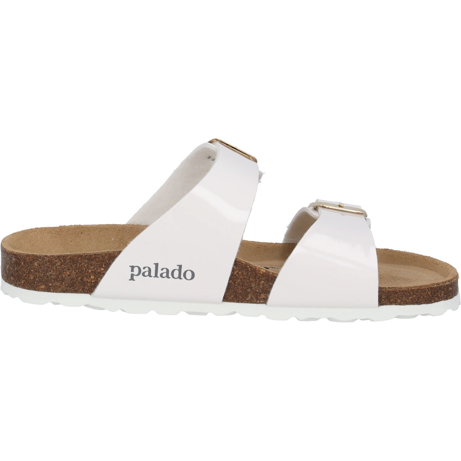 Palado Samos PF, Pantoletten, Damen, Lack Weiß