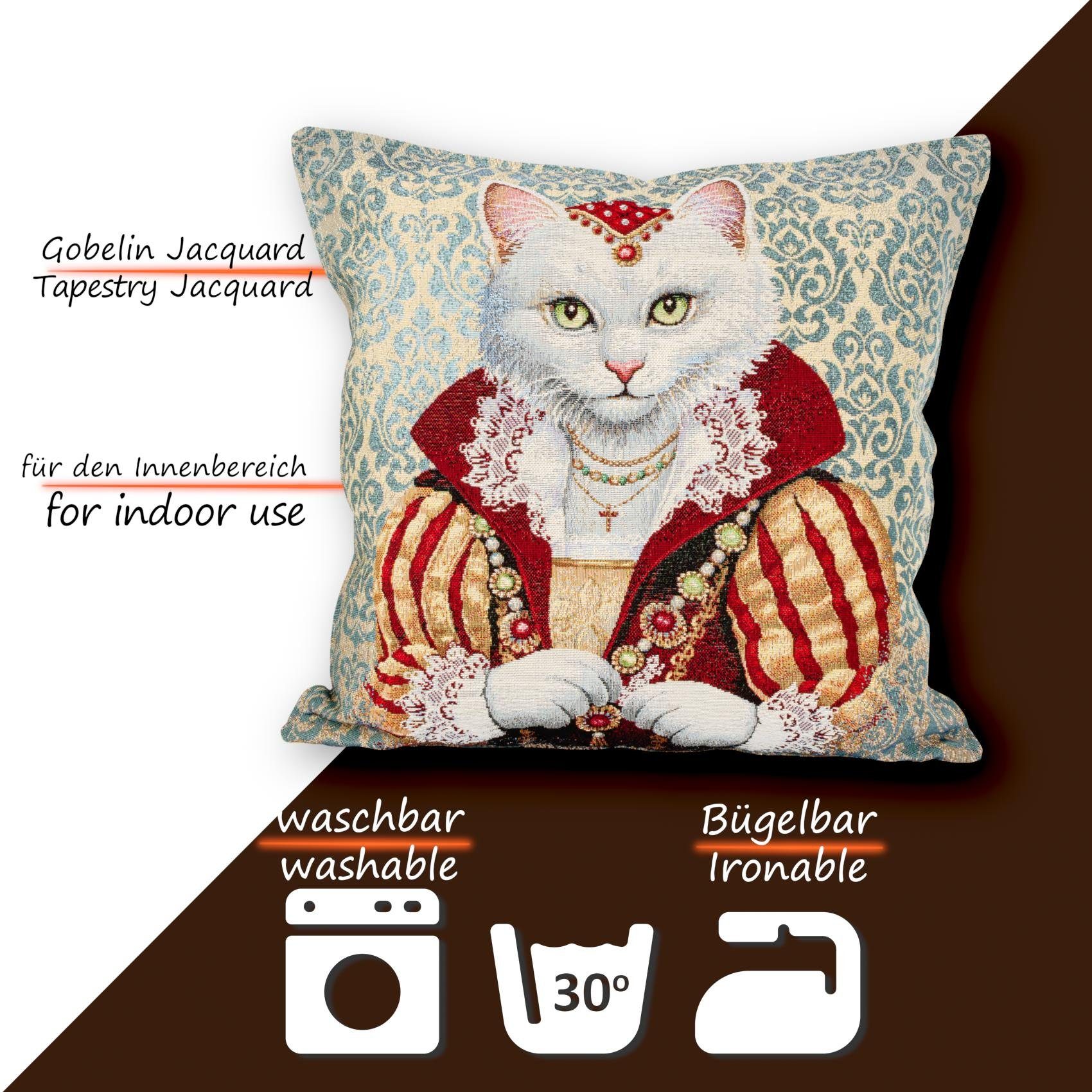 ANRO Dekokissen Kissenbezug Kissenhülle Deko Kissen Gobelin mit oder ohne Füllung, Jacquard Gobelin