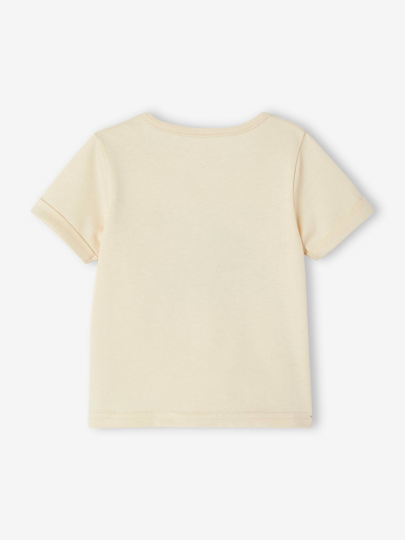 Vertbaudet Baby T-Shirt mit Chamäleon Oeko-Tex - wollweiß