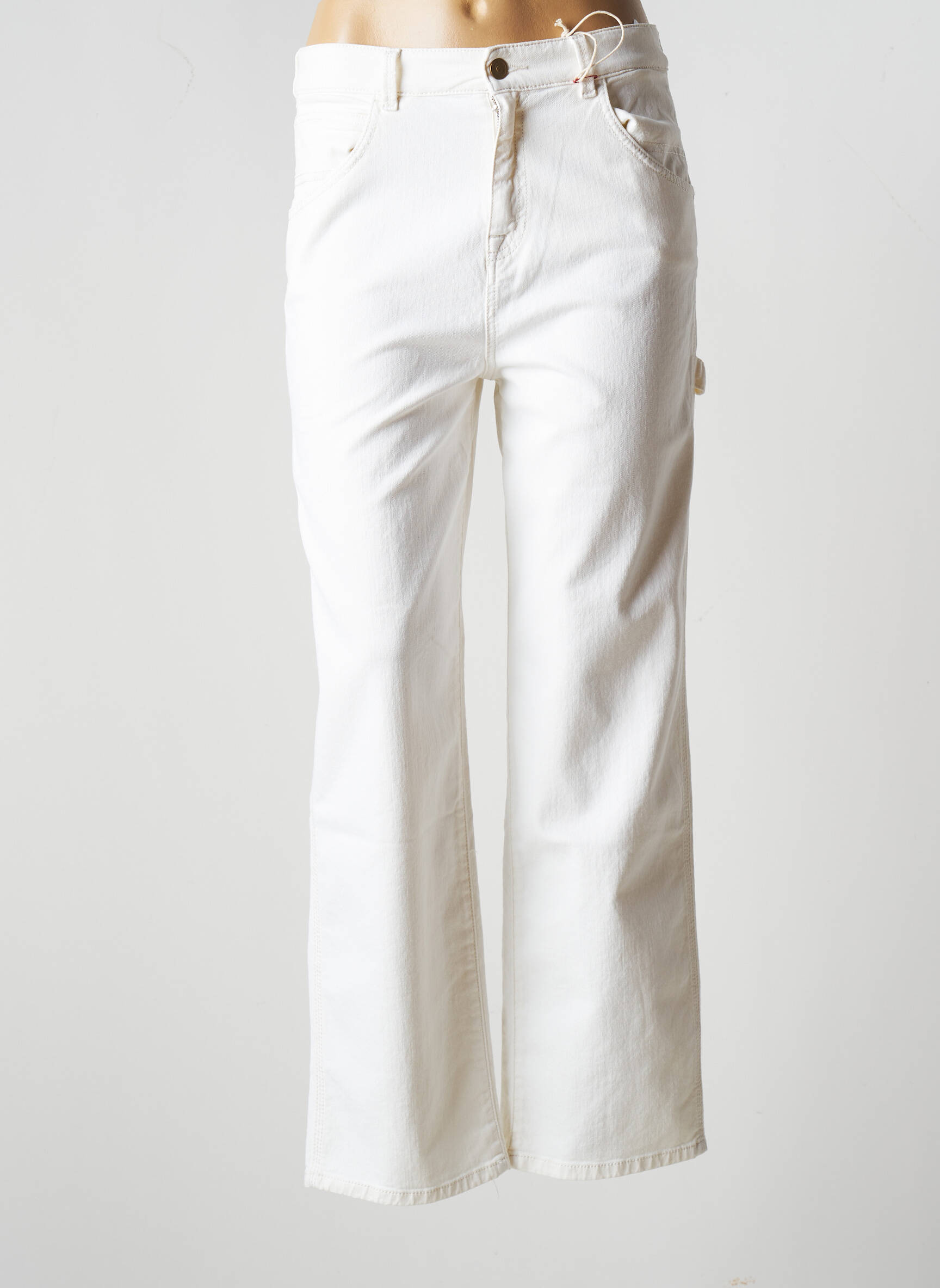 Red Legend Jeans Coupe Droite Femme couleur blanc