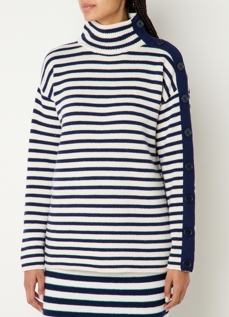 Maglione a righe in maglia fine di misto lana di Claudie Pierlot