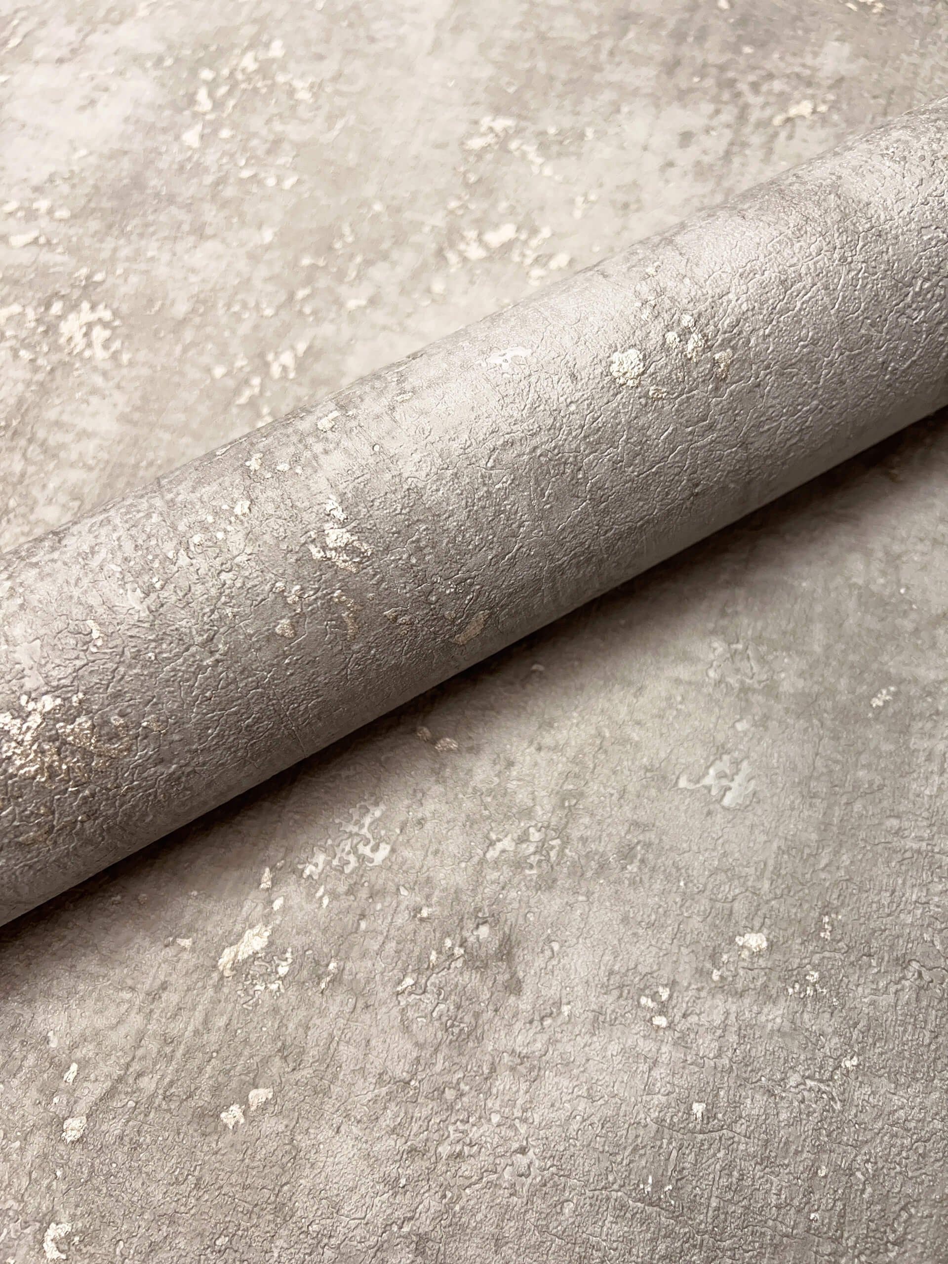 Newroom Vliestapete, Grau Tapete Industrial Industrial - Betontapete Metallic Taupe Gold Glamour Modern Glamour Modern für Wohnzimmer Schlafzimmer Flur