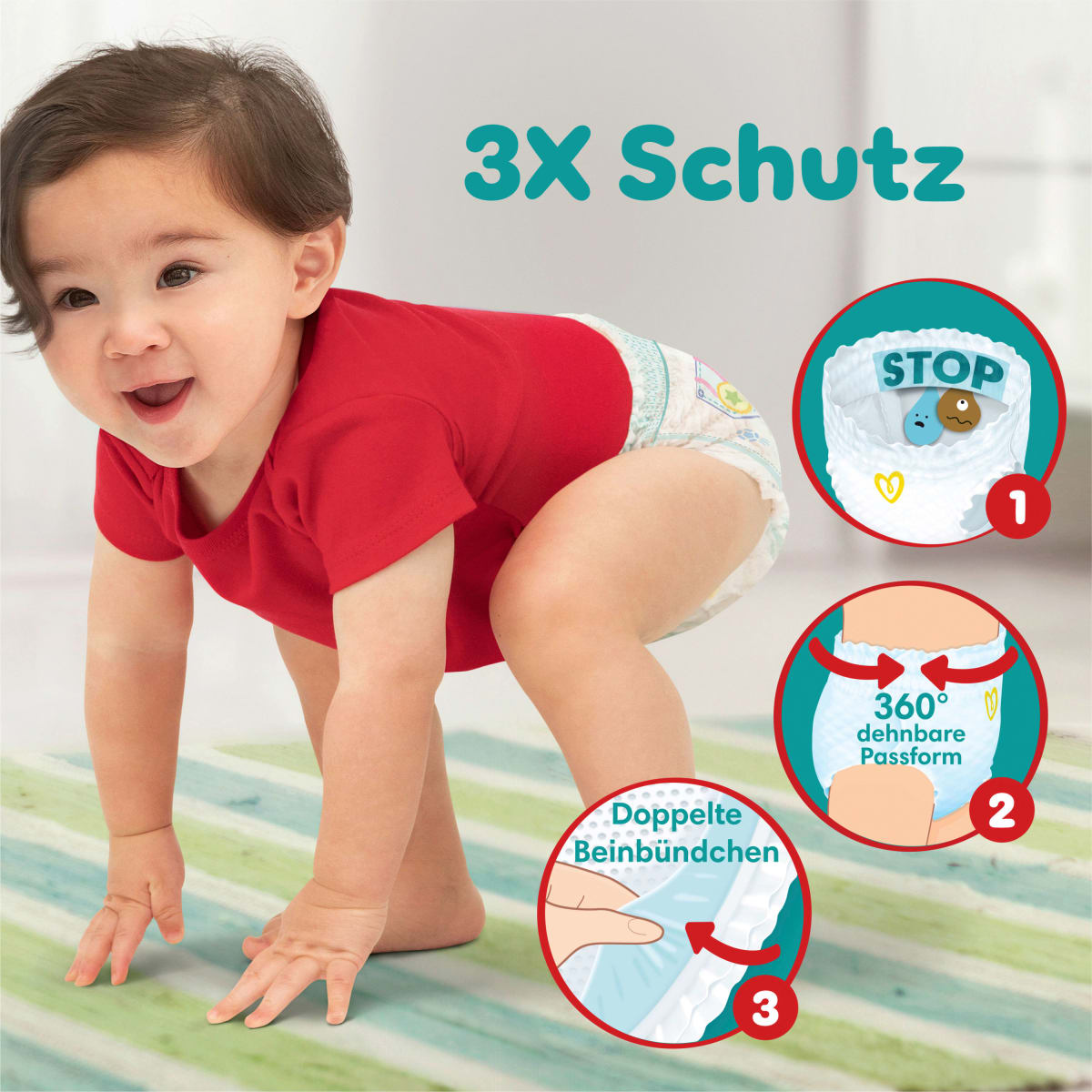 Baby Pants Baby Dry Gr.7 Extra Large (17+ kg), Monatsbox, 126 St