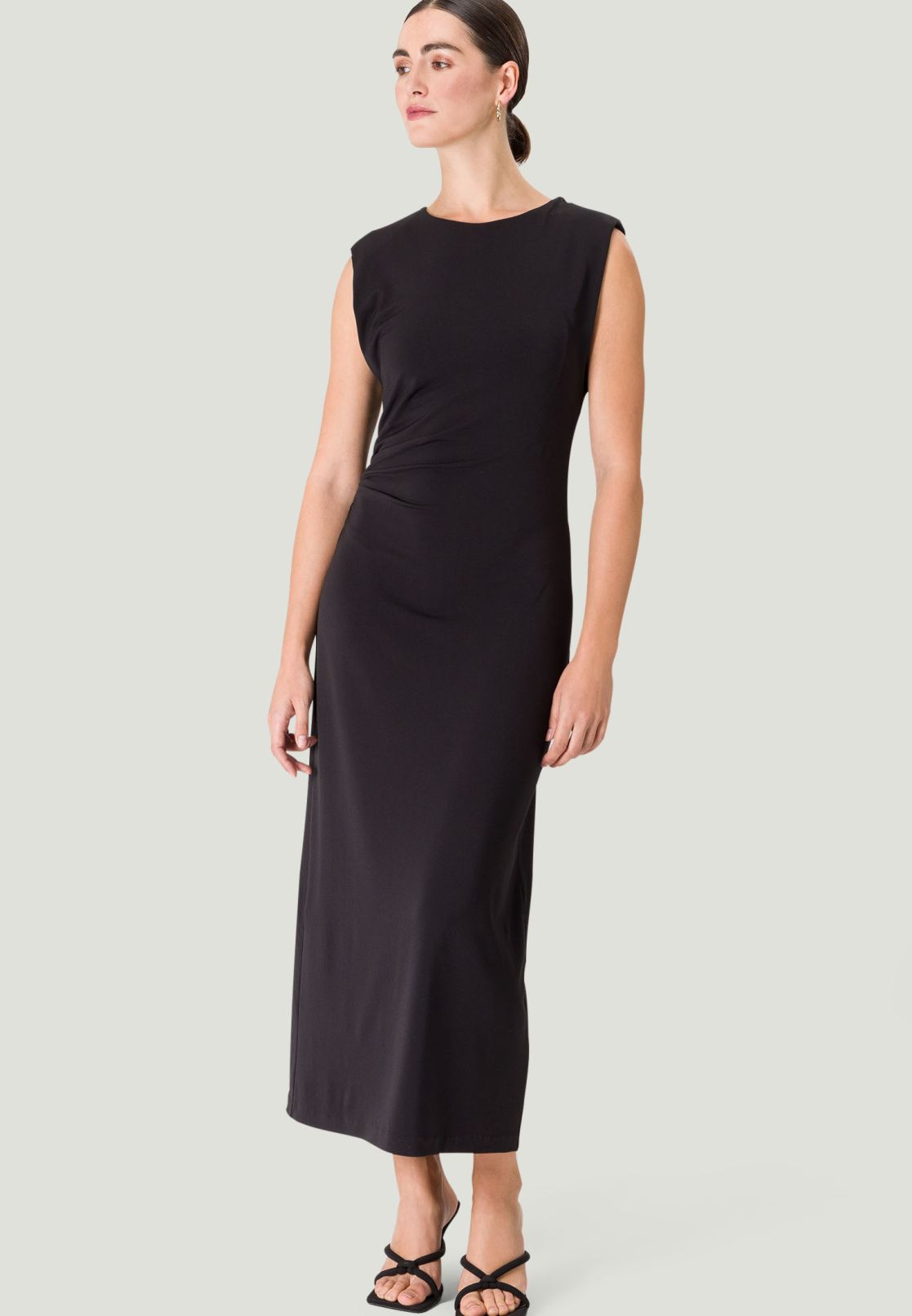 Maxikleid mit Raffung
