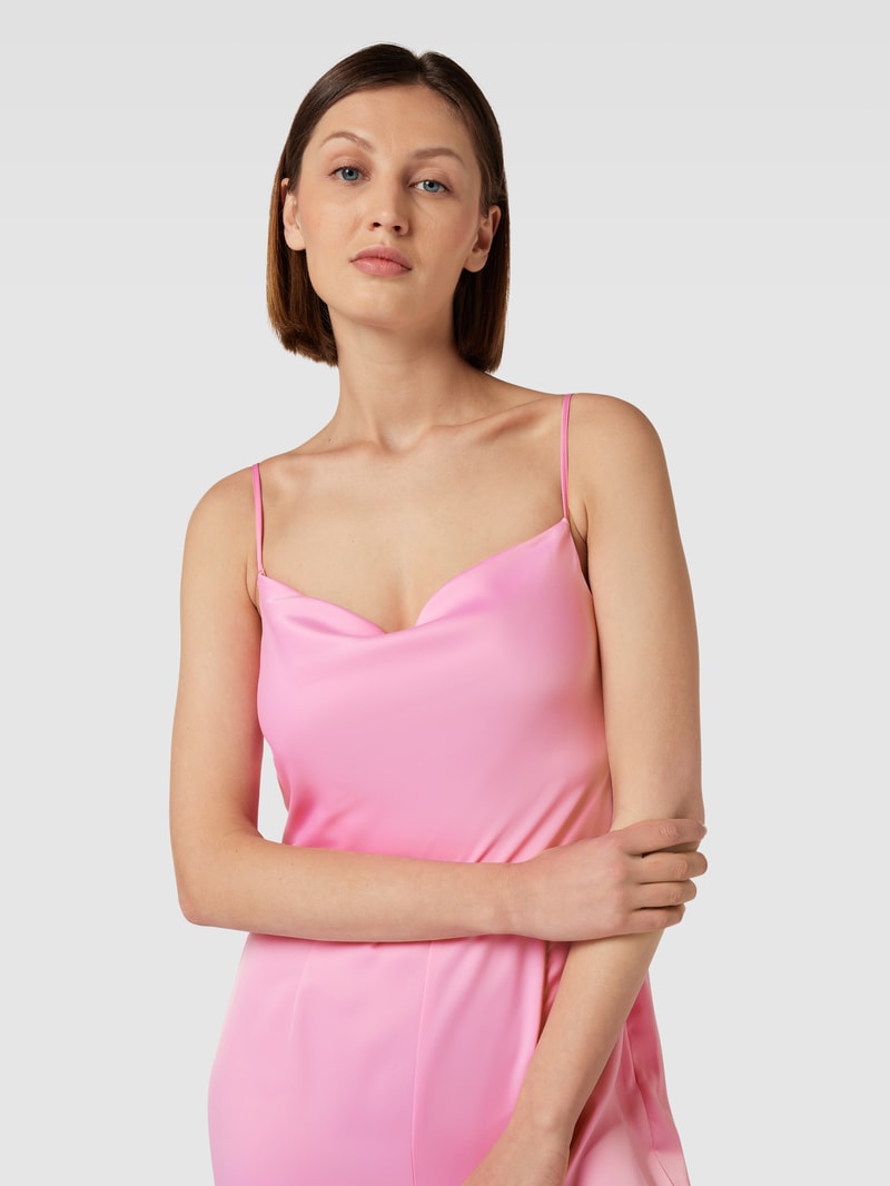 Jumpsuit mit Wasserfall-Ausschnitt Modell 'Dottea' in fuchsia