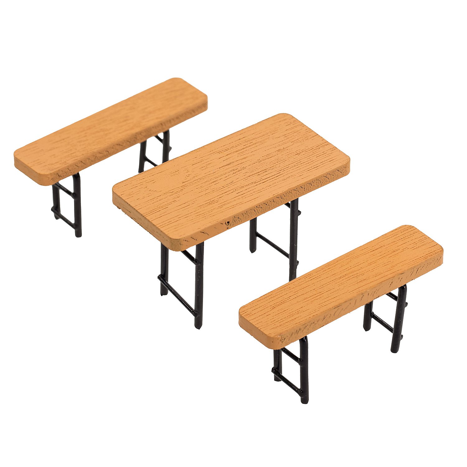 Miniatur Biertisch-Garnitur, 3-teilig